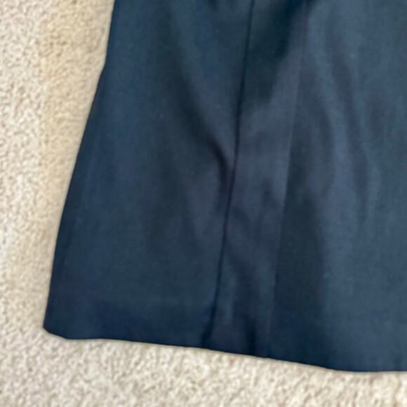 VTG Juicy Couture Strapless Formal Mini Dress Bow Corset Sz 2 Wool blend LBD - Picture 6 of 13